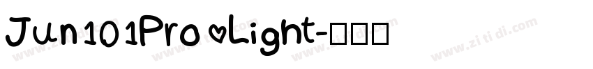 Jun101Pro Light字体转换